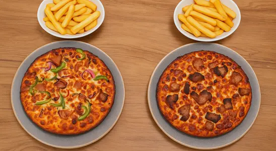 Two Large Pizzas & 2 Sides