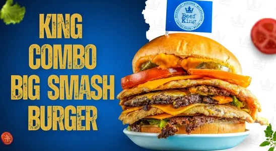 King Combo Big Smash Burger - Best Delivery in Parkside LU5