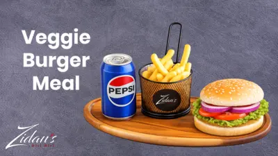 Veggie Burger Meal Ⓥ