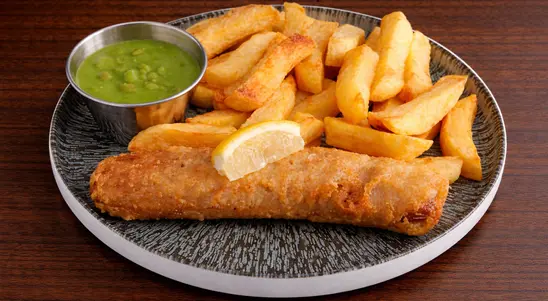 Battered Sausage with Chips - Chips Delivery in Stopsley Common LU2