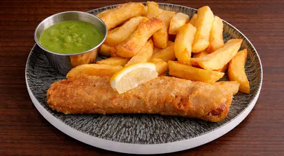 Battered Sausage with Chips