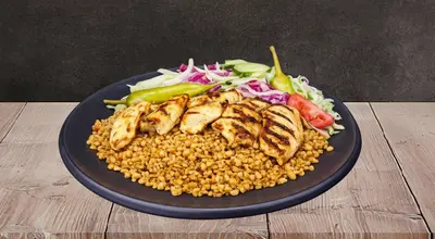 Chicken Shish On Bulgur Rice