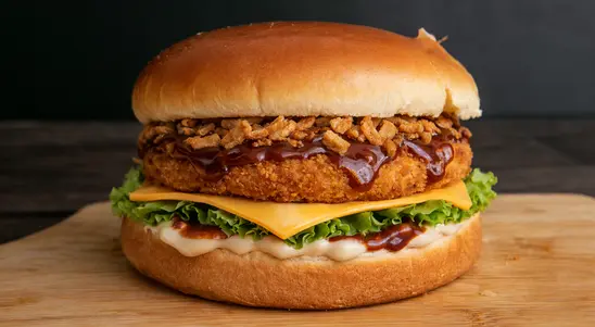 Smokey BBQ Veg Bun - Smashed Burger Collection in Common Platt SN5