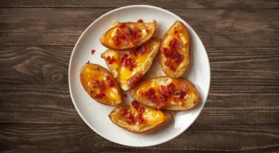 Potato Skins with Cheese