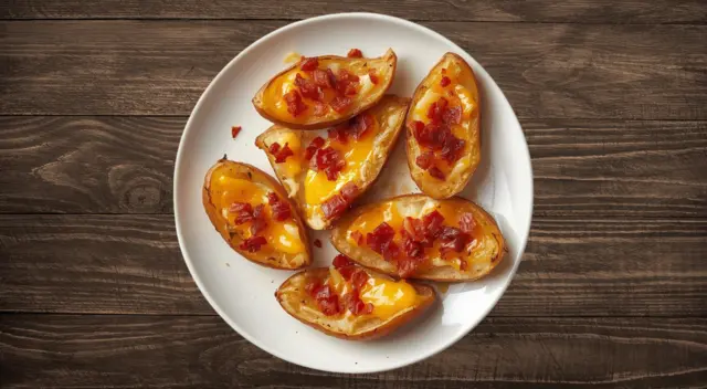 Potato Skins with Cheese