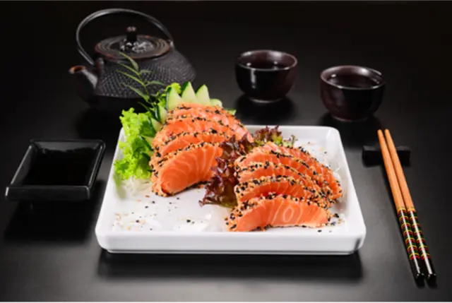 Seared Salmon Sashimi