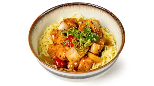 BLACK PEPPER CHICKEN WITH NOODLES - 24 Hour Sushi Delivery in Paddington W2