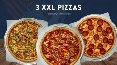 3 XXL Pizzas