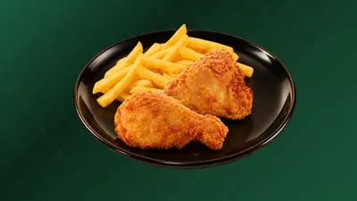 2 Pieces Chicken & Chips