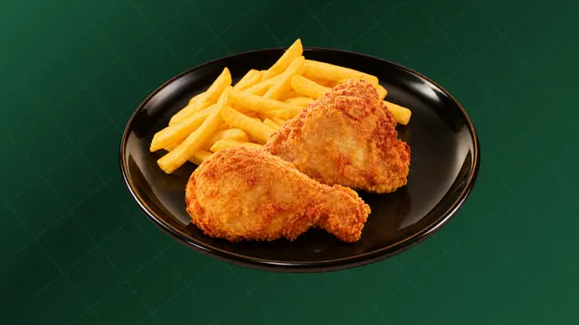 2 Pieces Chicken & Chips