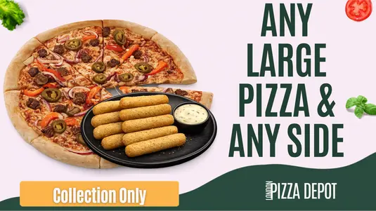 Any Large Pizza and Any Side