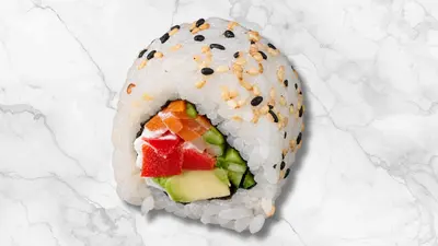 Vegetable Uramaki with Cream Cheese
