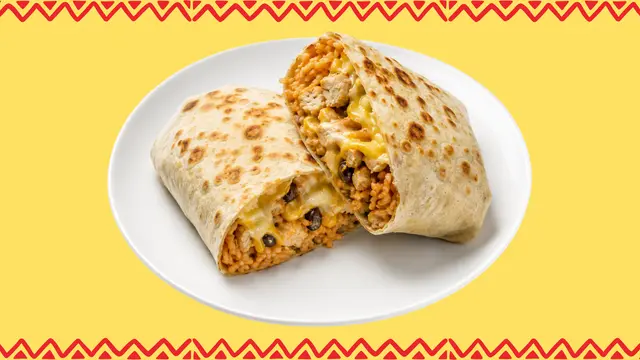 Chicken Burrito with Cheese  (original style, toasted)