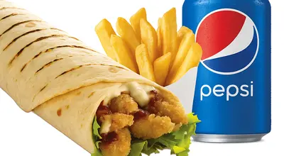 Garlic Mushroom & Halloumi Wrap Meal - Collection Only
