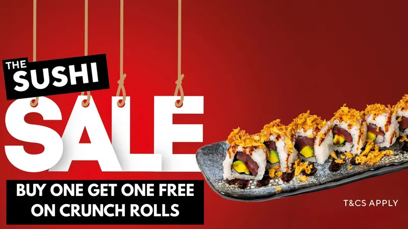 Buy One Get One Free on Crunch roll